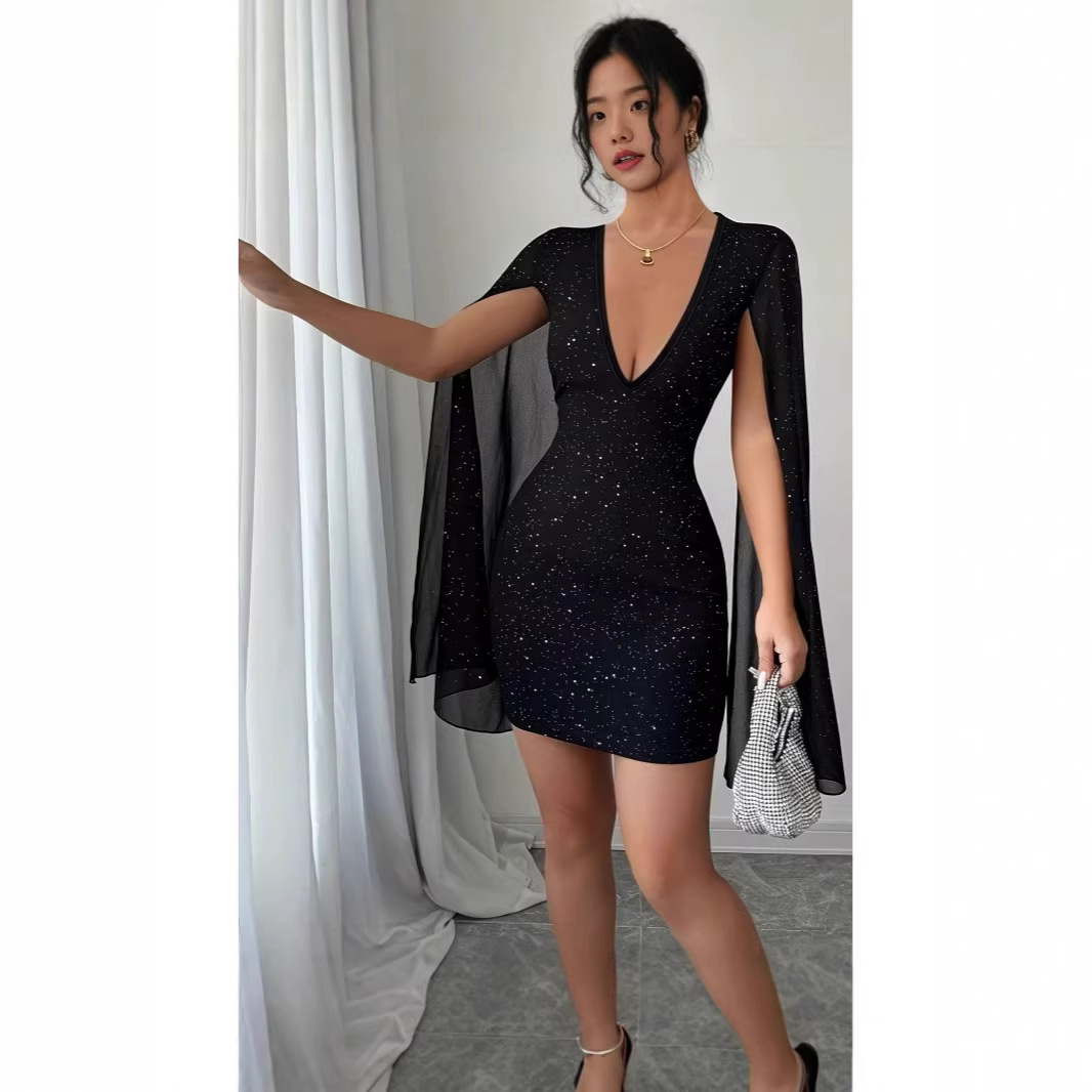 Women Formal Wear H&M - V Neck Bodycon Midi Dress Elegant