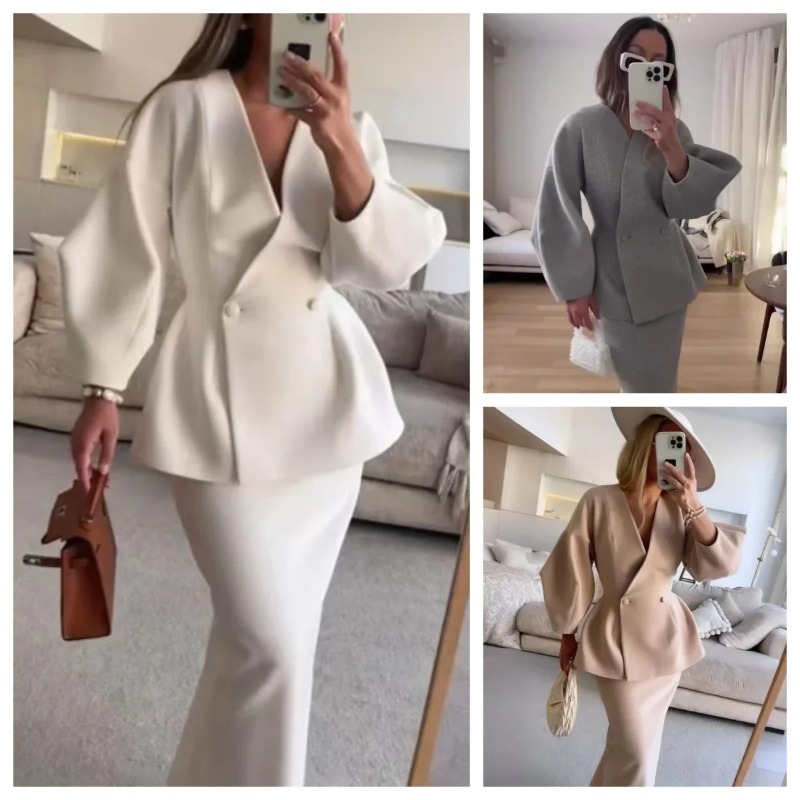 Women Formal Wear For Meeting - 2 Piece Sets Women Outfits Elegant