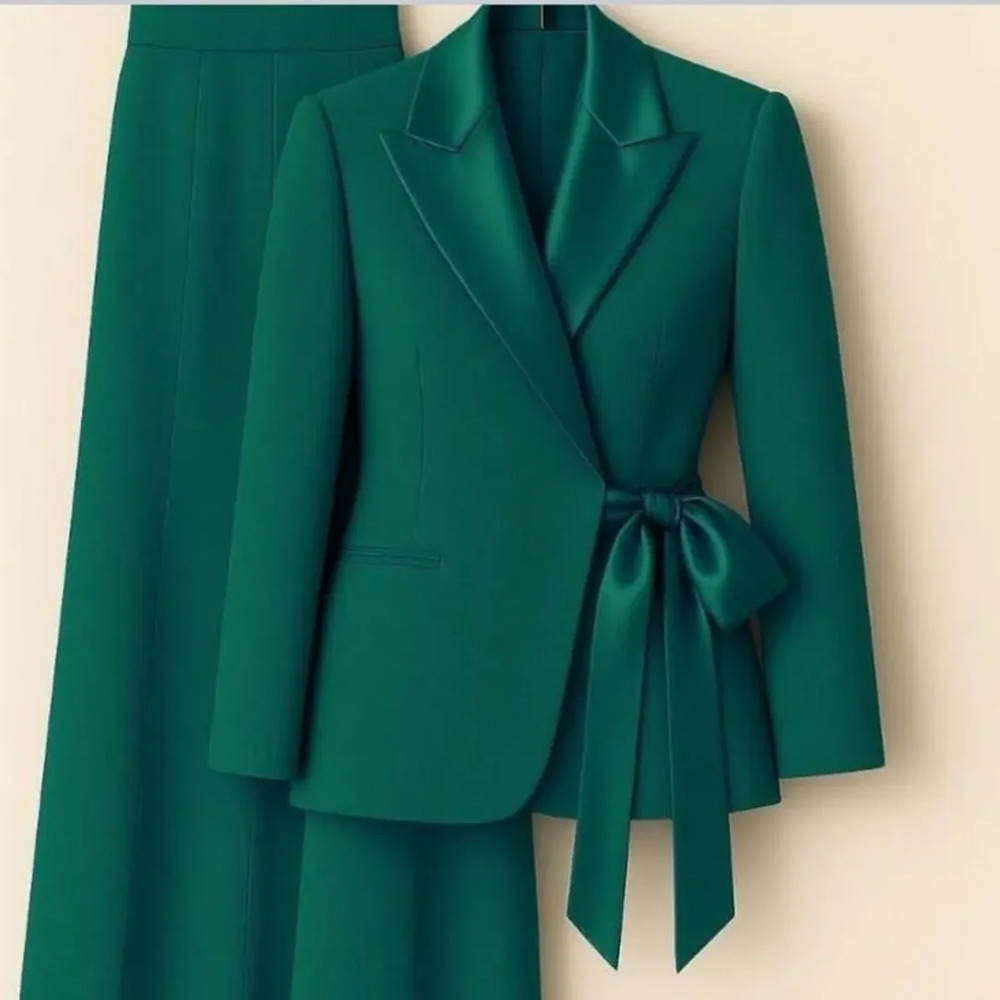 Women Formal Wear Trousers - Customzied Women's Suits Blazer Fashion Peak