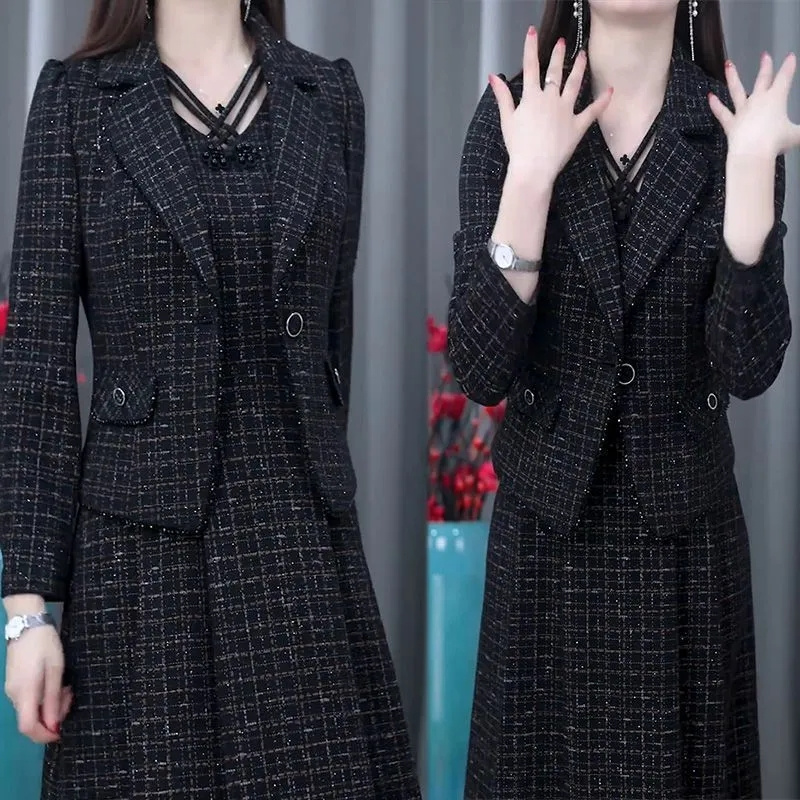 Women Formal Wear Set - Middle Aged Female Dress Sets Spring