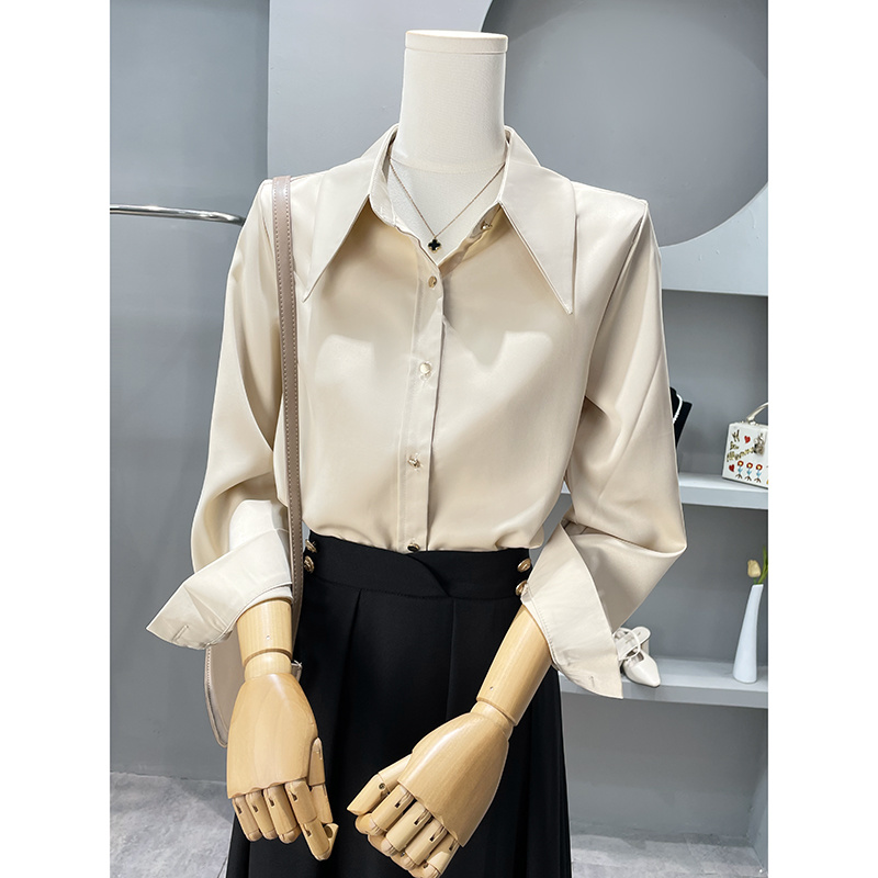 Long Sleeve Shirts Womens Chif - Women Formal Wear Korean review and price