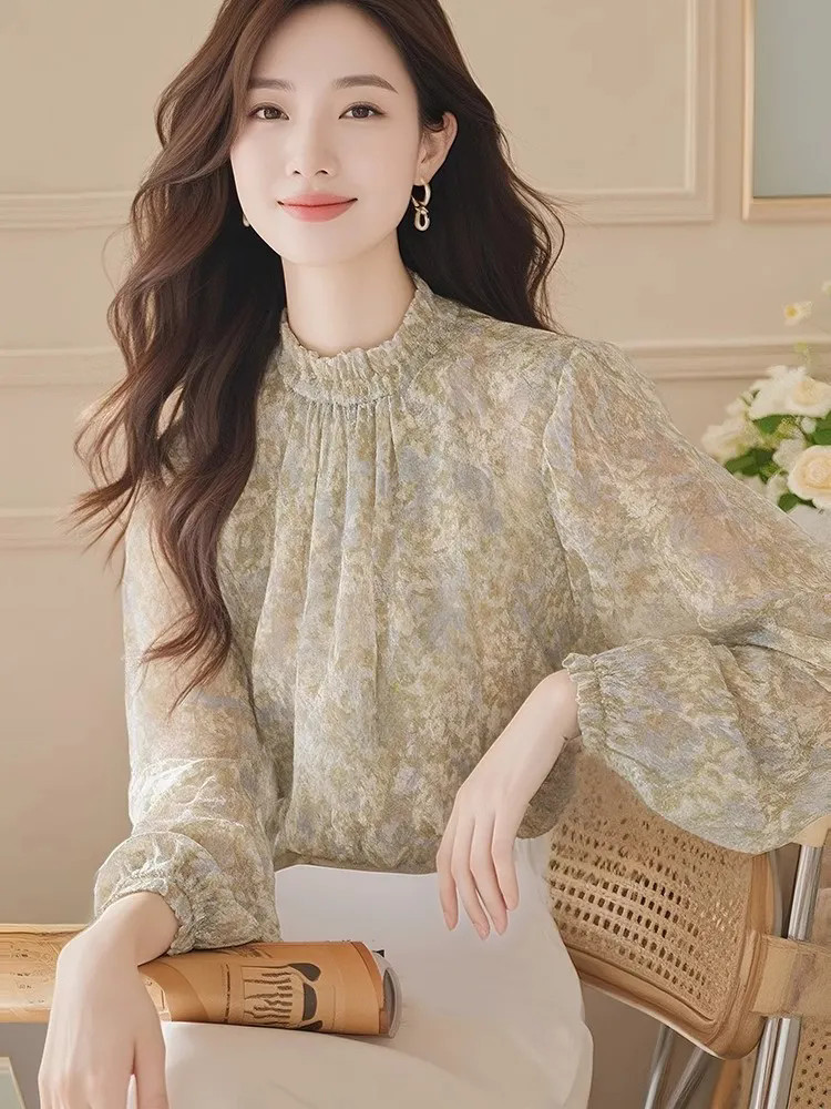 Long Sleeve Shirts Women Satin - Women Formal Wear Korean review and price