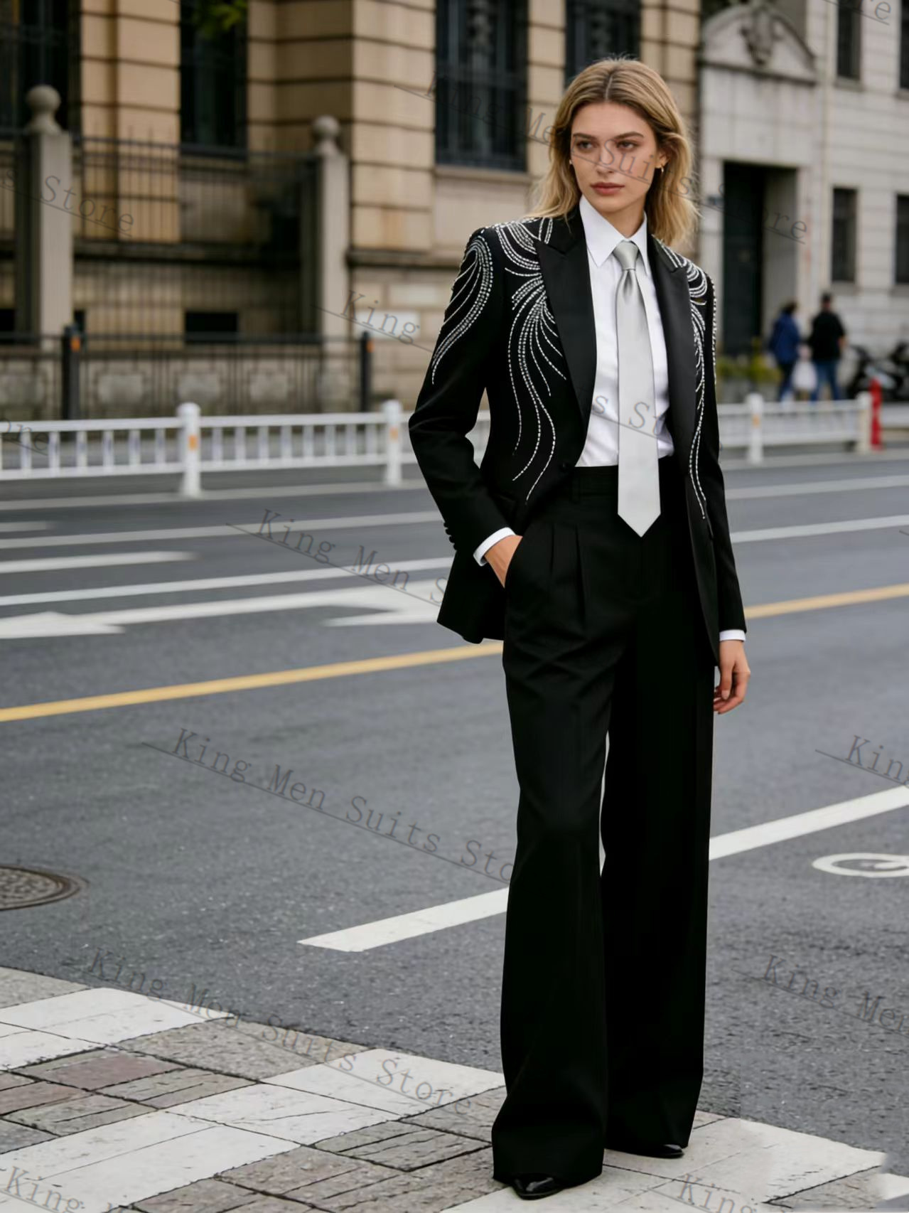 Black Women Suit Set 2 Pcs Bla - Women Formal Wear Trousers review and price