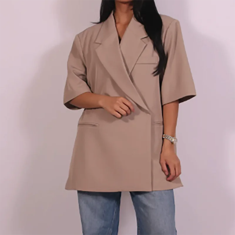 Ladies Loose Blazer Suit Solid - Women Formal Wear Trousers review and price