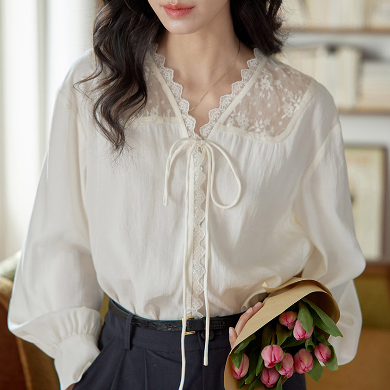Long Sleeve Shirts Womens Sati - Women Formal Wear Korean review and price