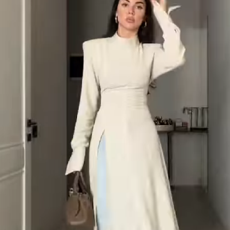 Women's Casual High Neck Long  - Women Formal Wear For Meeting review and price