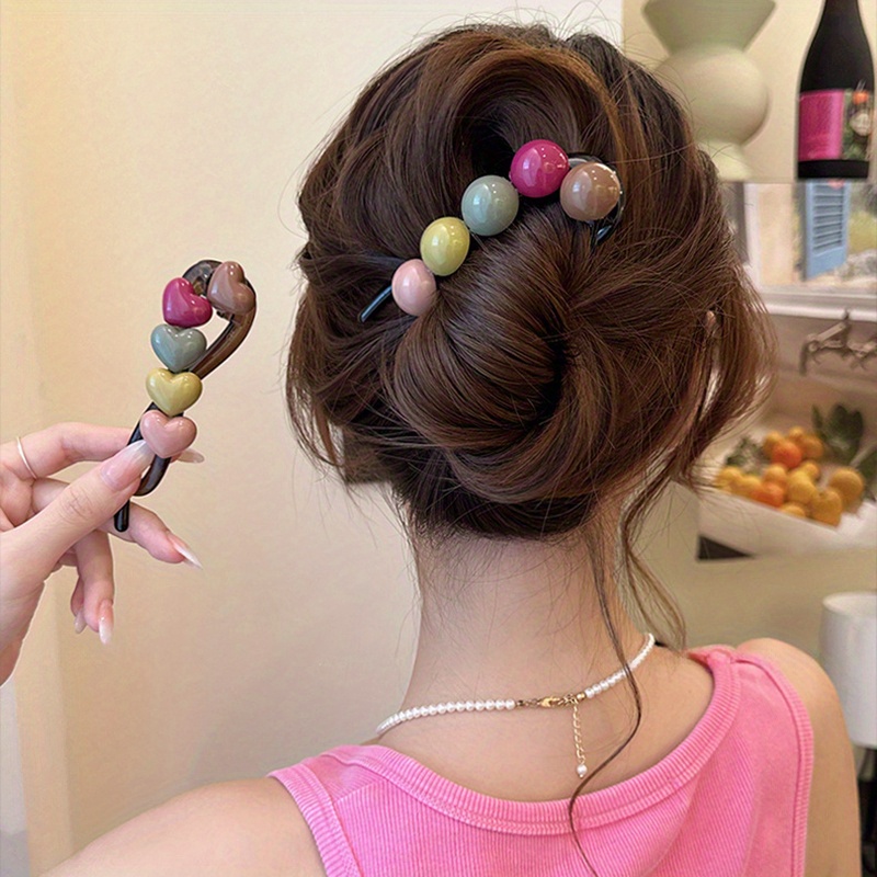 1pc Elegant Heart Twist Hair C - Women Formal Wear Look review and price