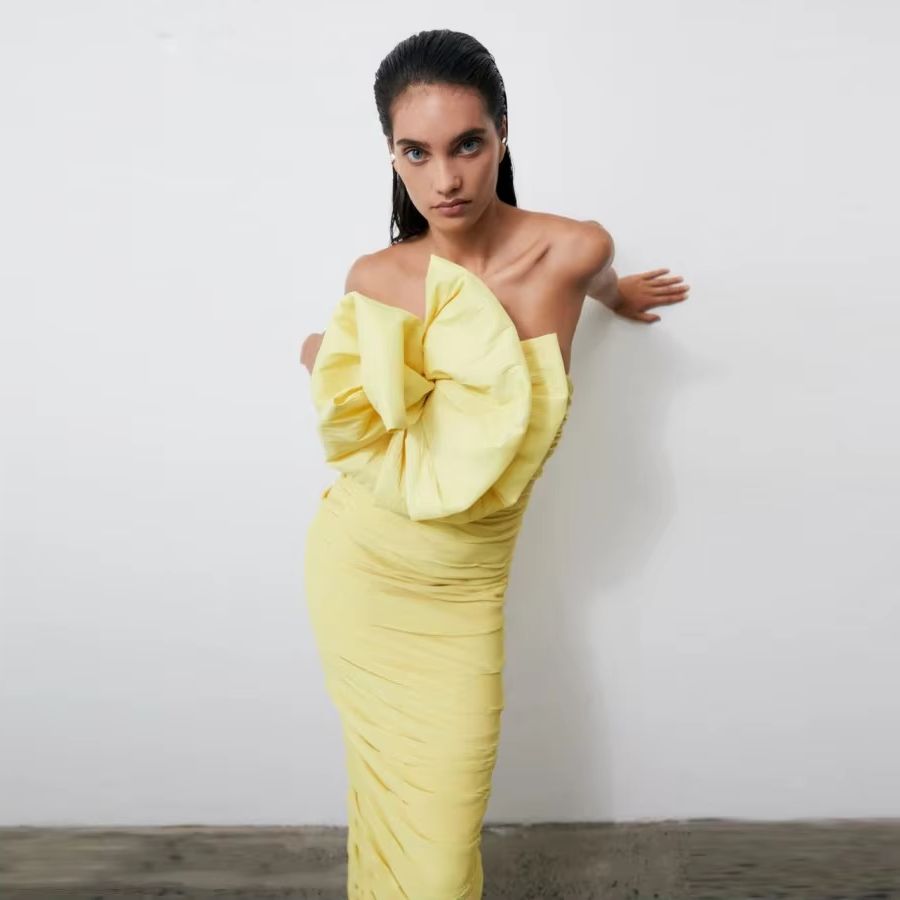 Yellow Arabic Evening Gown Ruc - Women Formal Wear H&M review and price