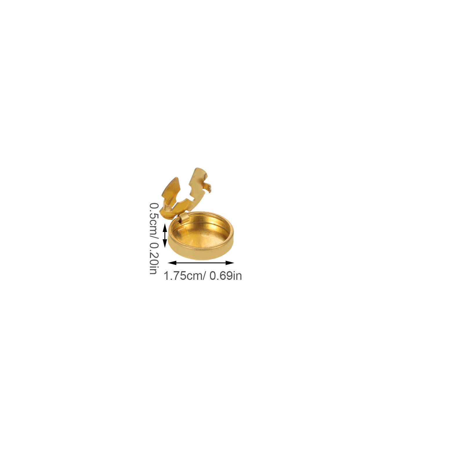 10Pcs Brass Shirt Button Cover - Women Formal Wear For Meeting review and price