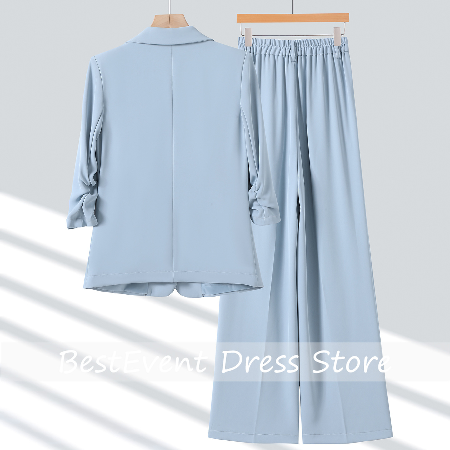 Light Blue Women's Suit Jacket - Blazer Set Women Formal review and price