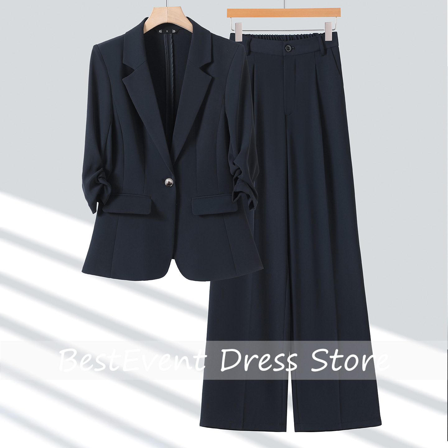 Light Blue Women's Suit Jacket - Blazer Set Women Formal review and price