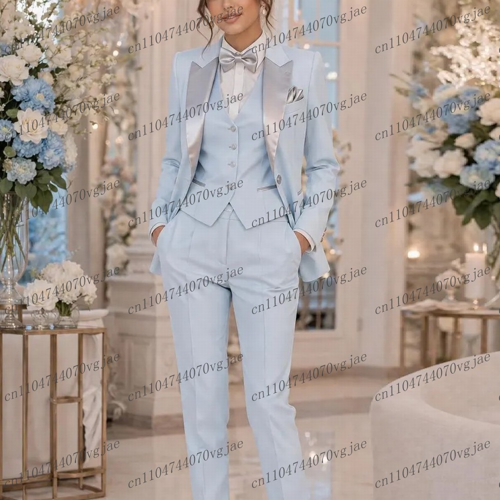 Light Blue Formal Business Wom - Blazer Set Women Formal review and price