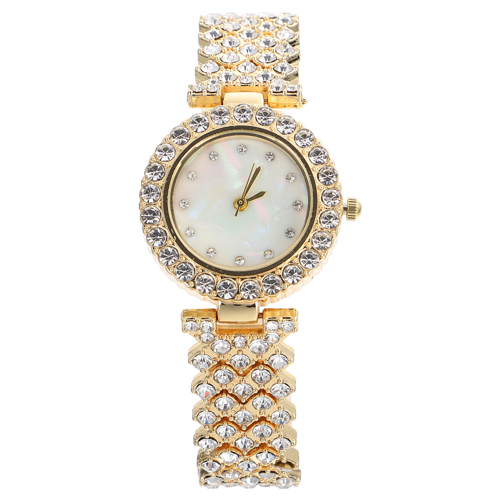 Shiny Golden Rhinestone Watch  - Women Formal Wear For Meeting review and price