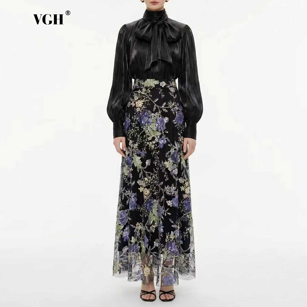 VGH Elegant Chic Black Floral  - Women Formal Wear Set review and price