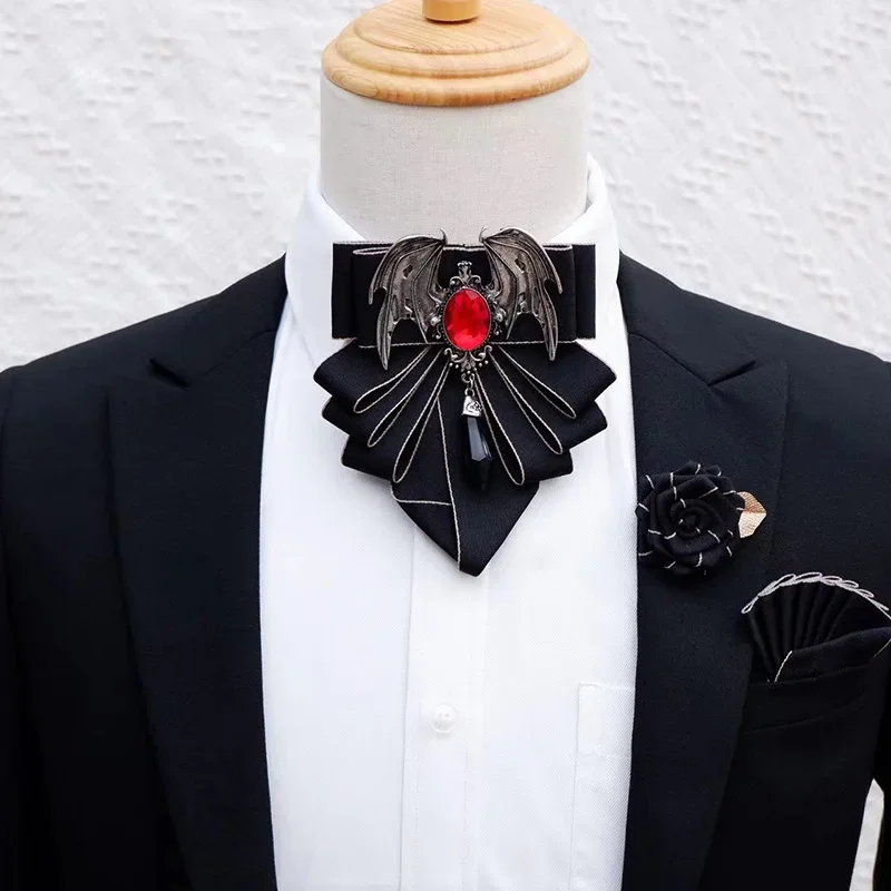 Men's Bow Tie Brooch Set Briti - Women Formal Wear Korean review and price