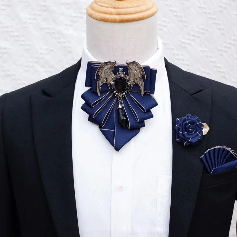 Men's Bow Tie Brooch Set Briti - Women Formal Wear Korean review and price