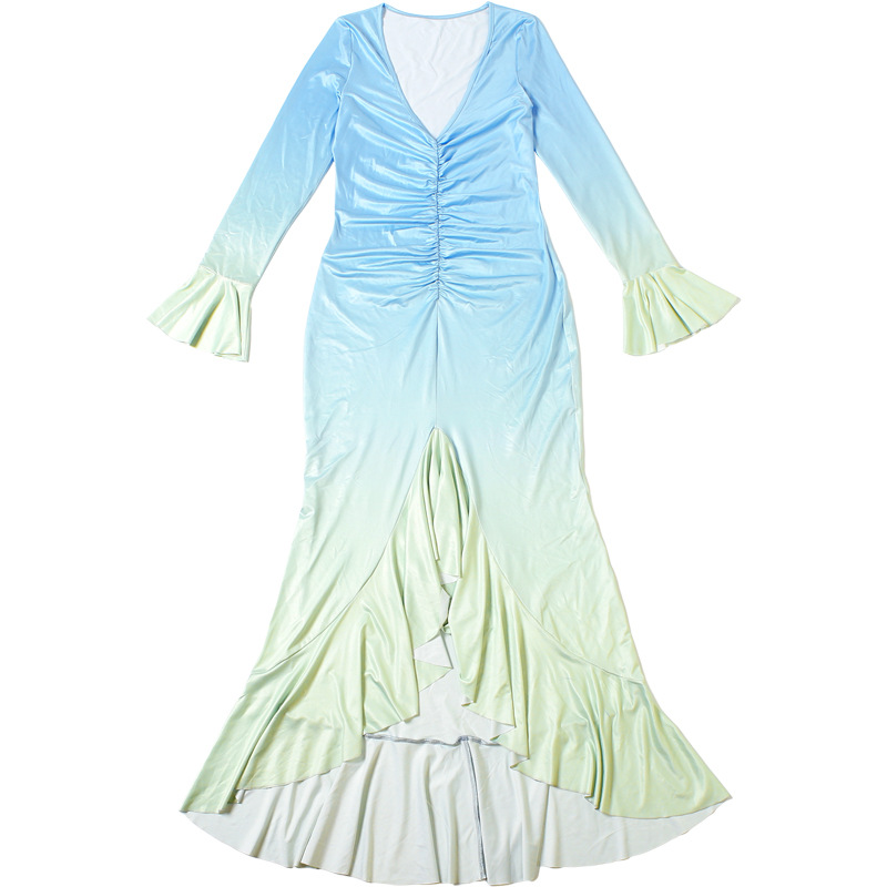 Gradient Blue Women Prom Dress - Women'S Holiday Formal Wear review and price