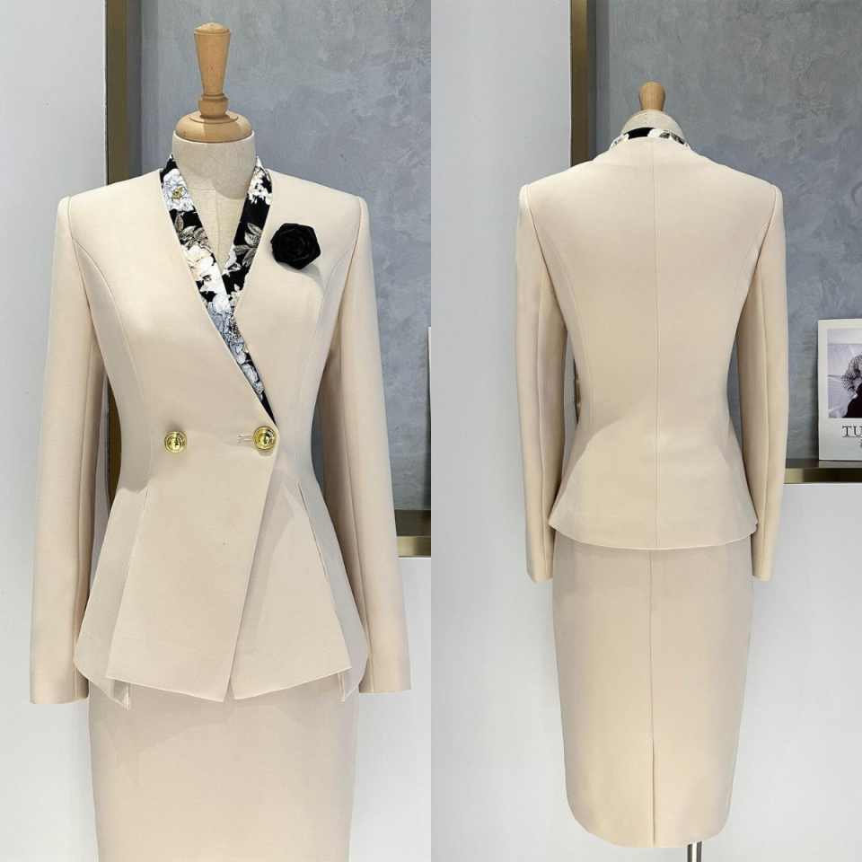 Elegant Peplum Women Suit Set  - Women Formal Wear For Conference review and price
